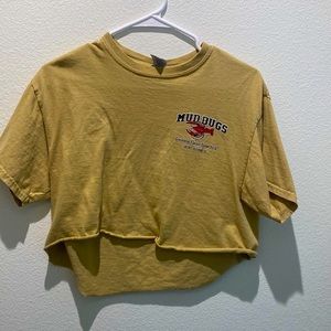 Cropped tshirt from mud bugs (a crawfish shack)